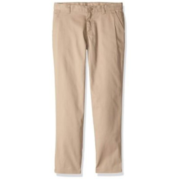 Classroom 51652A Girls Adjustable Waist Stretch Skinny Leg Pant Khaki - Picture 1 of 2